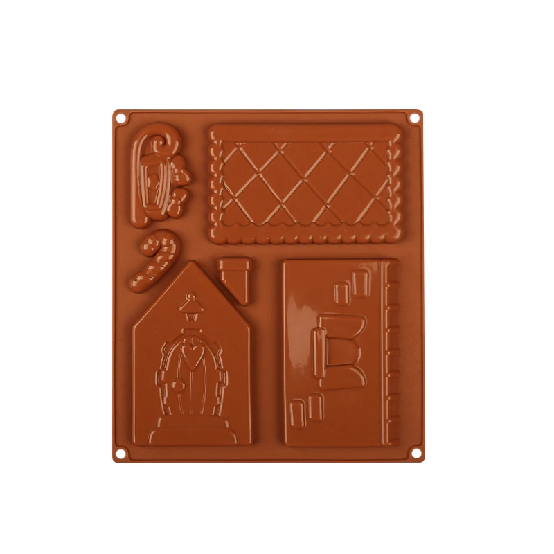 BAYCHEER сделай сам форма для шоколада пищевой силикон Рождественский домик