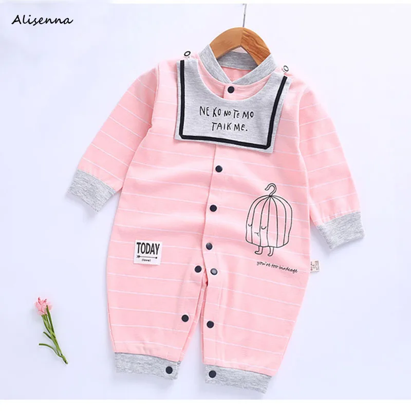 Alisenna/Одежда для новорожденных хлопковые дышащие детские комбинезоны Ropa Bebe