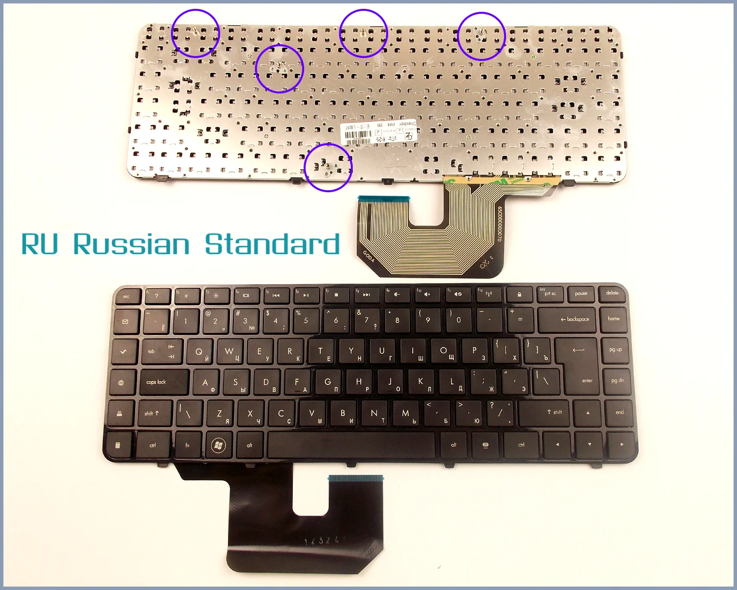 

Russian RU Version Keyboard for HP Pavilion DV6-3010 DV6-3010US DV6-3012HE DV6-3120 DV6-3120US AELX6P00210 Laptop