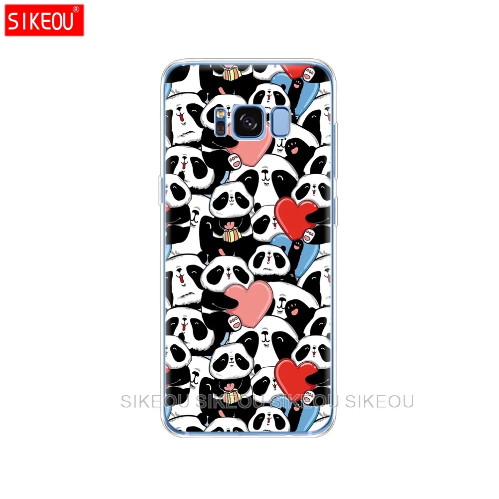 Силиконовый чехол для Samsung Galaxy S9 S8 S7 S6 edge S5 S4 S3 PLUS милый мультяшный Dinggul panda |