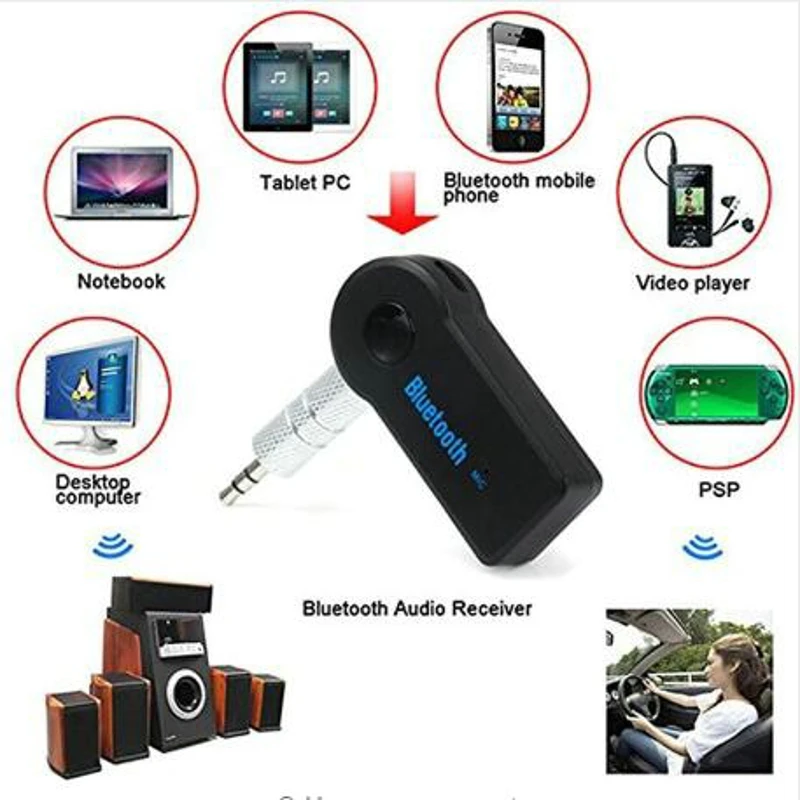 Универсальный разъем 3 5 мм автомобильный комплект Bluetooth гарнитура музыкальный