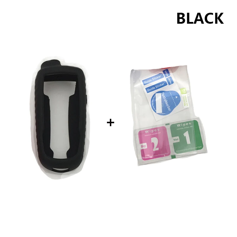Black Generic Sunili Garmin GPSMAP 62 62 S 62SC 64 64 S 64SC силиконовый чехол Защитная крышка с качественным протектором экрана и чистым инструментом - Цвет: Black