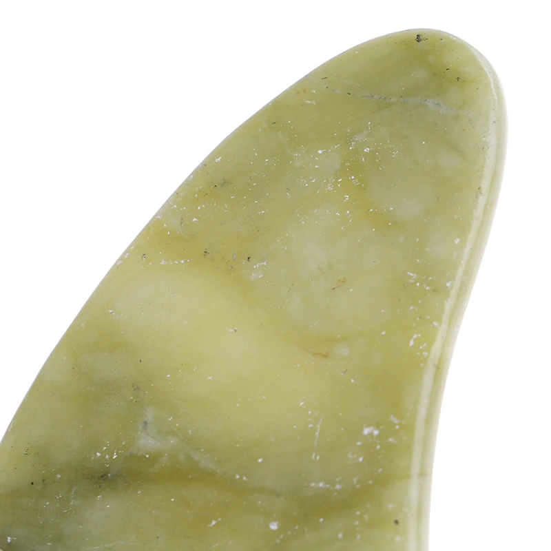 Натуральный Нефритовый камень для Массажа Гуаша инструмент спа терапии массажер