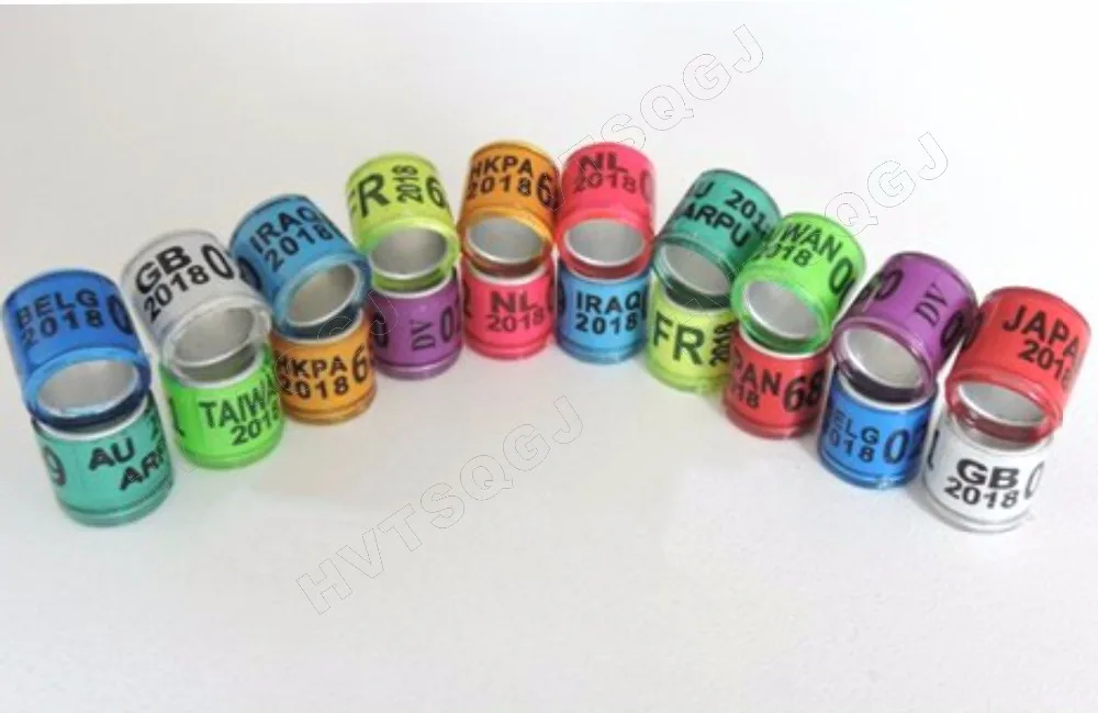 

1000pcs Free shipping 8MM 10MM Dove Bands For Customized Rings For Birds Foot Rings