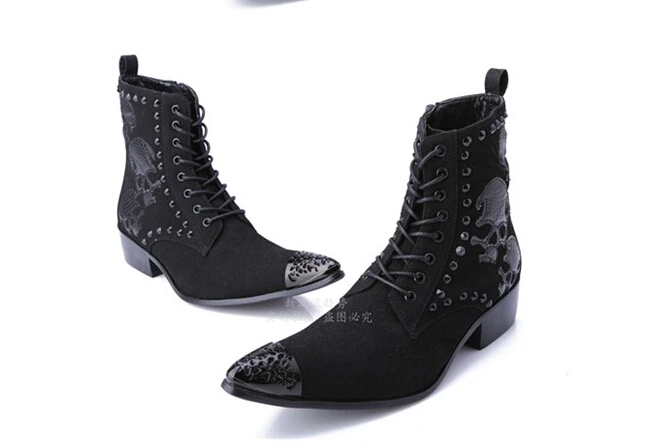 Европейский стиль Новинка сезон осень-зима ботильоны с высоким голенищем