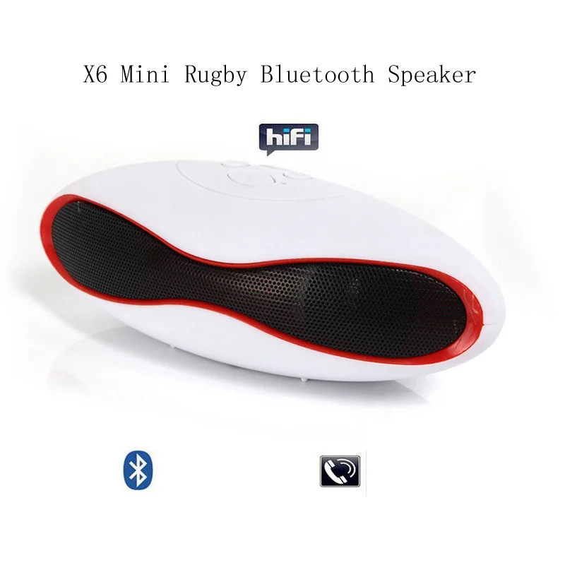 Новинка! X6 регби Мини Bluetooth динамик Портативный беспроводной стерео s X6U V3.0 аудио