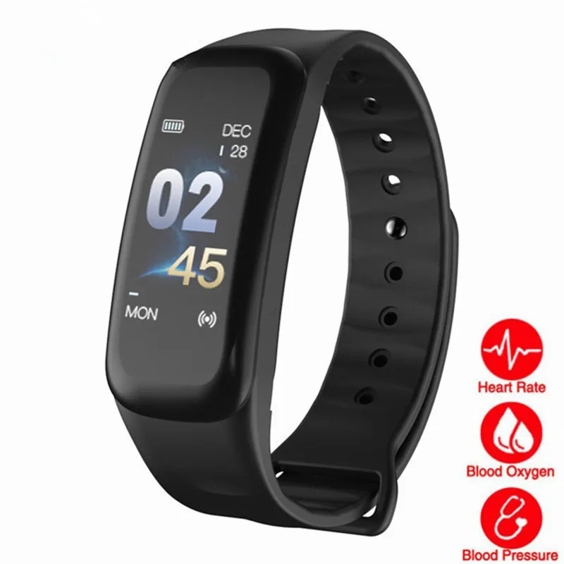 2019 smart Bracelet Color Screen Fitness Watch Blood Pressure Heart Rate Monitor Sleep Tracker Wristband Bluetooth watch | Электроника