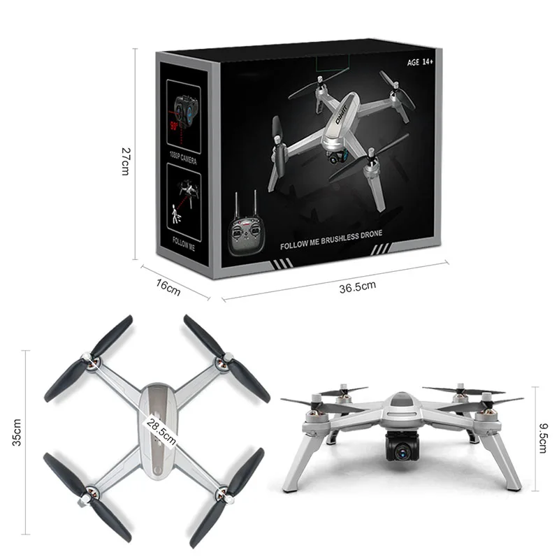 Новый Дрон с камерой 1080P Wi Fi FPV GPS позиционирование удержание высоты RC вертолеты