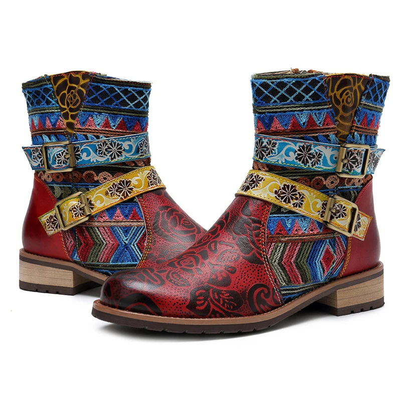 

Ankle Boots Shoes For Women Genuine Leather Flat Platform Warm Winter Female Fashion Hot 2019 New Design Free Shipping