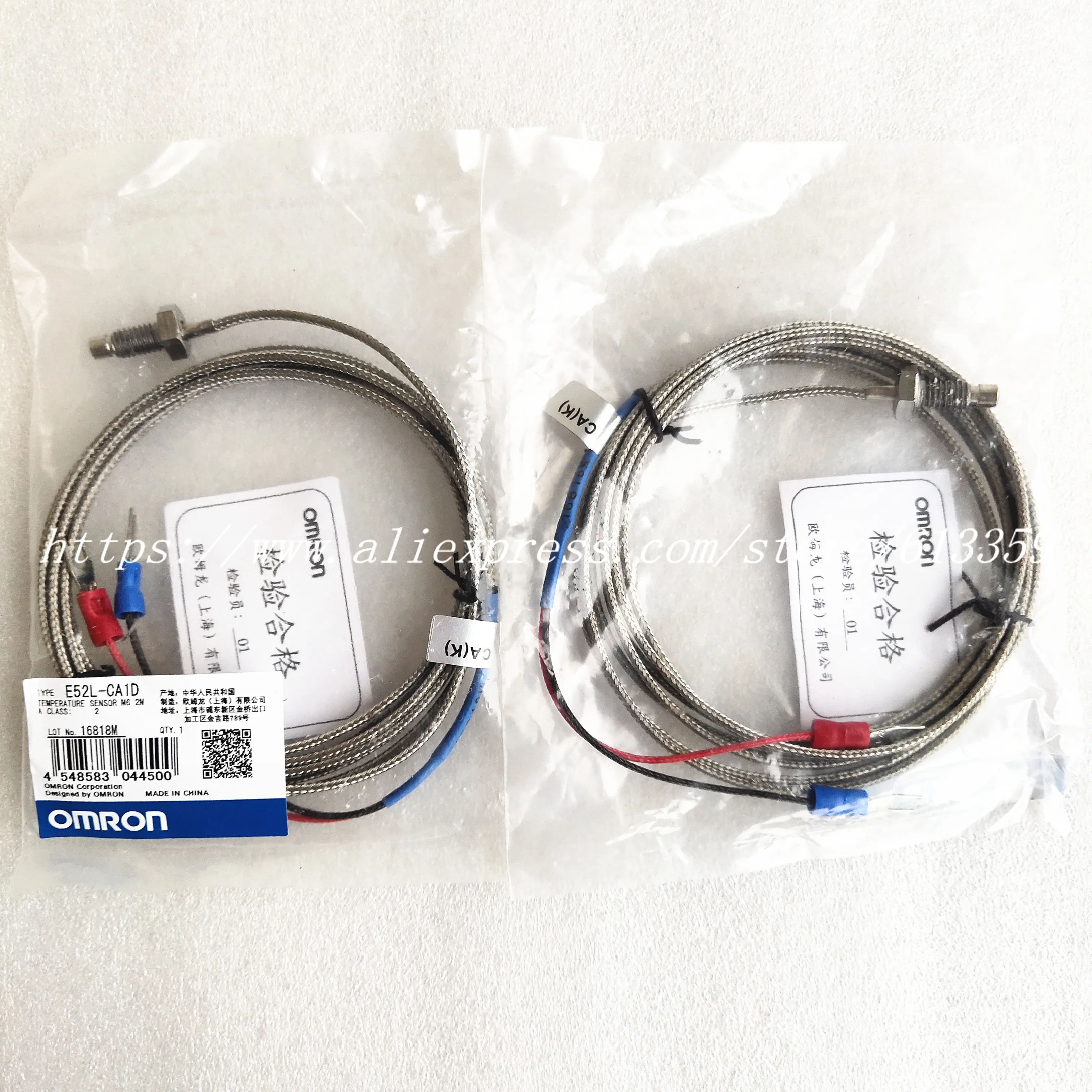 E52L-CA1D E52-CA1DY M6 1M 2M 4M OMRON Thermocouple Sensor 100% New Original | Электронные компоненты и
