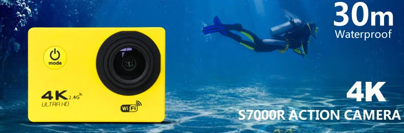 5 шт./партия SJ7000R новая экшн-камера Wifi 1920X1080 P 30Fps 14Mp 2," Lcd 170D шлем подводный Go Водонепроницаемая профессиональная камера