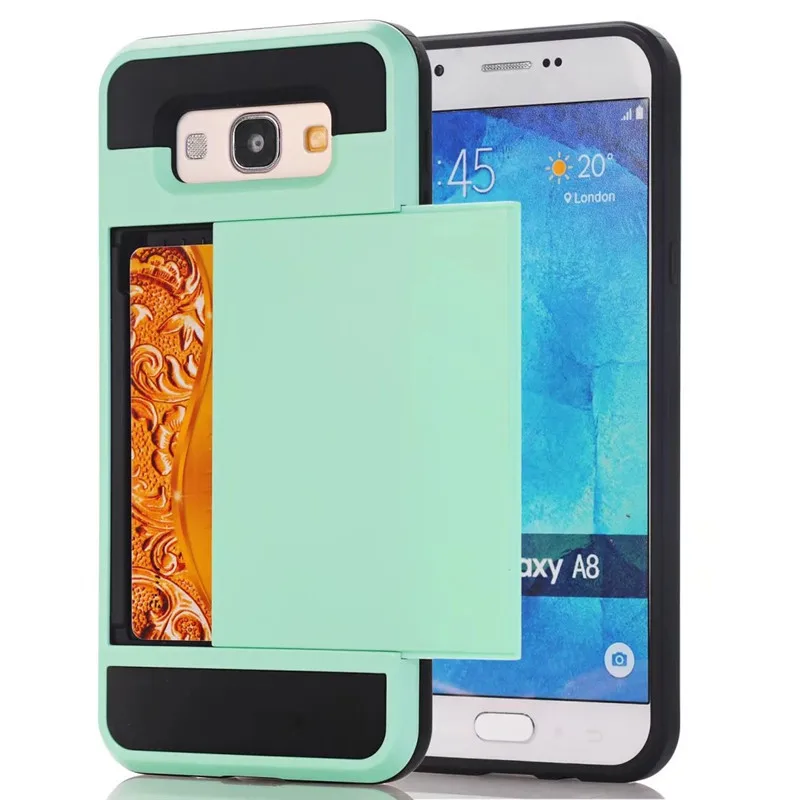 Роскошный чехол с отделением для карт Samsung Galaxy A3 A5 A7 2016 2017 A8 кошелек кредитных