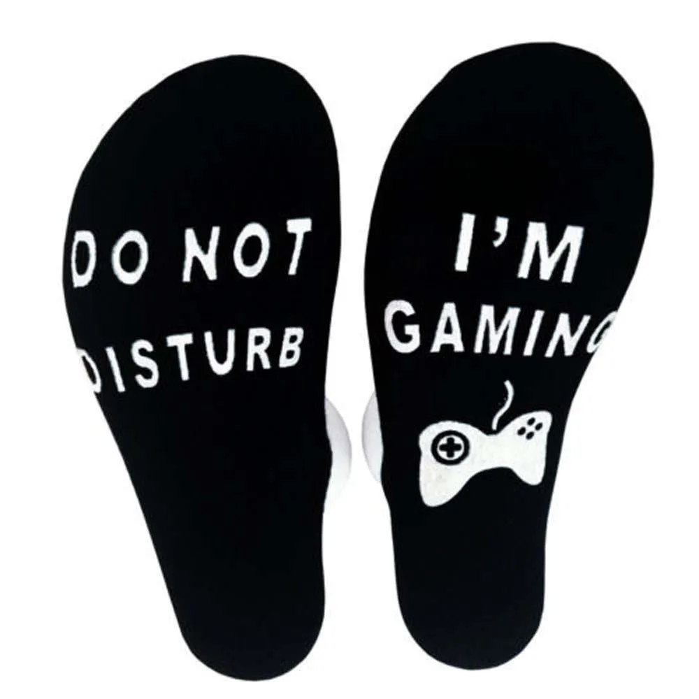 boat socks black Новое поступление, мужские хлопковые носки с надписями, не беспокоить, носки, веселые игровые носки, женские геймерские носки, новинка, сумасшедшие носки с принтом, 1 пара - Color: boat socks black