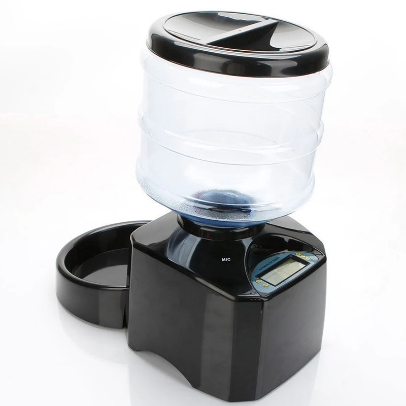 Автоматическая чаша дозатора для собак и кошек ЖК-дисплей 5 л большая емкость |