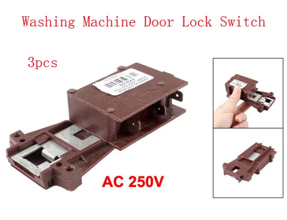 AC 250V 16 Amp 4A SPST без металлического дверного замка переключатель для стиральной