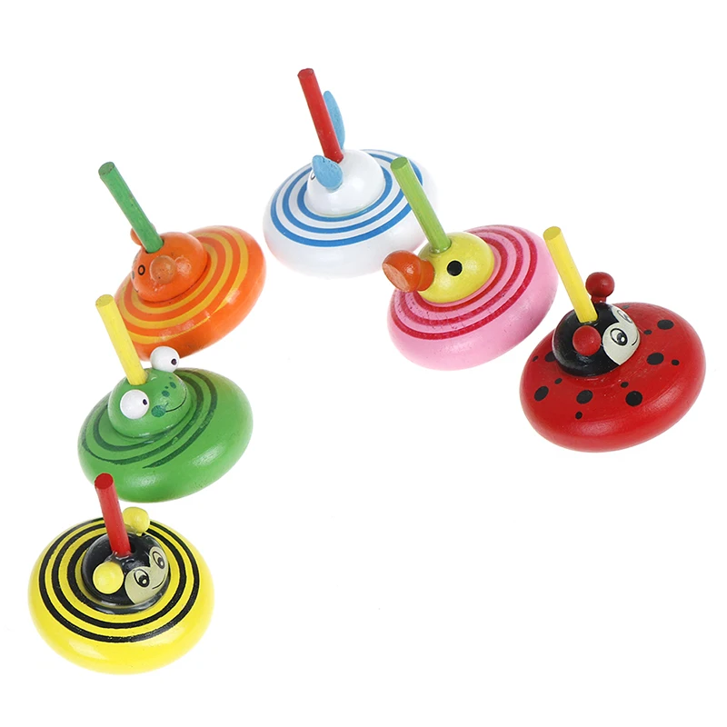 Детские развивающие деревянные игрушки с цветком вращающиеся для детей спиннинг