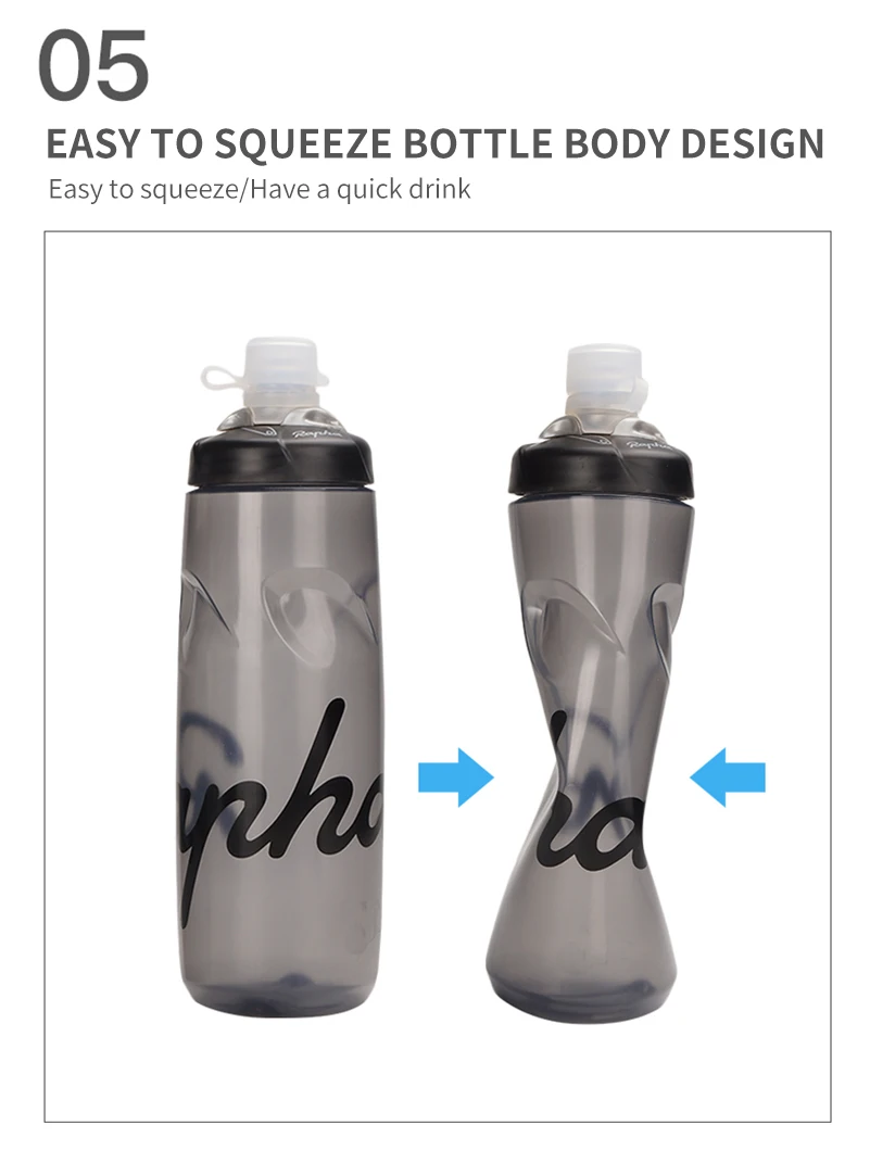 Rapha 620 мл 750 мл велосипедная бутылка для воды герметичная Спортивная портативная бутылка для велосипеда, бутылка для воды для бега велосипеда