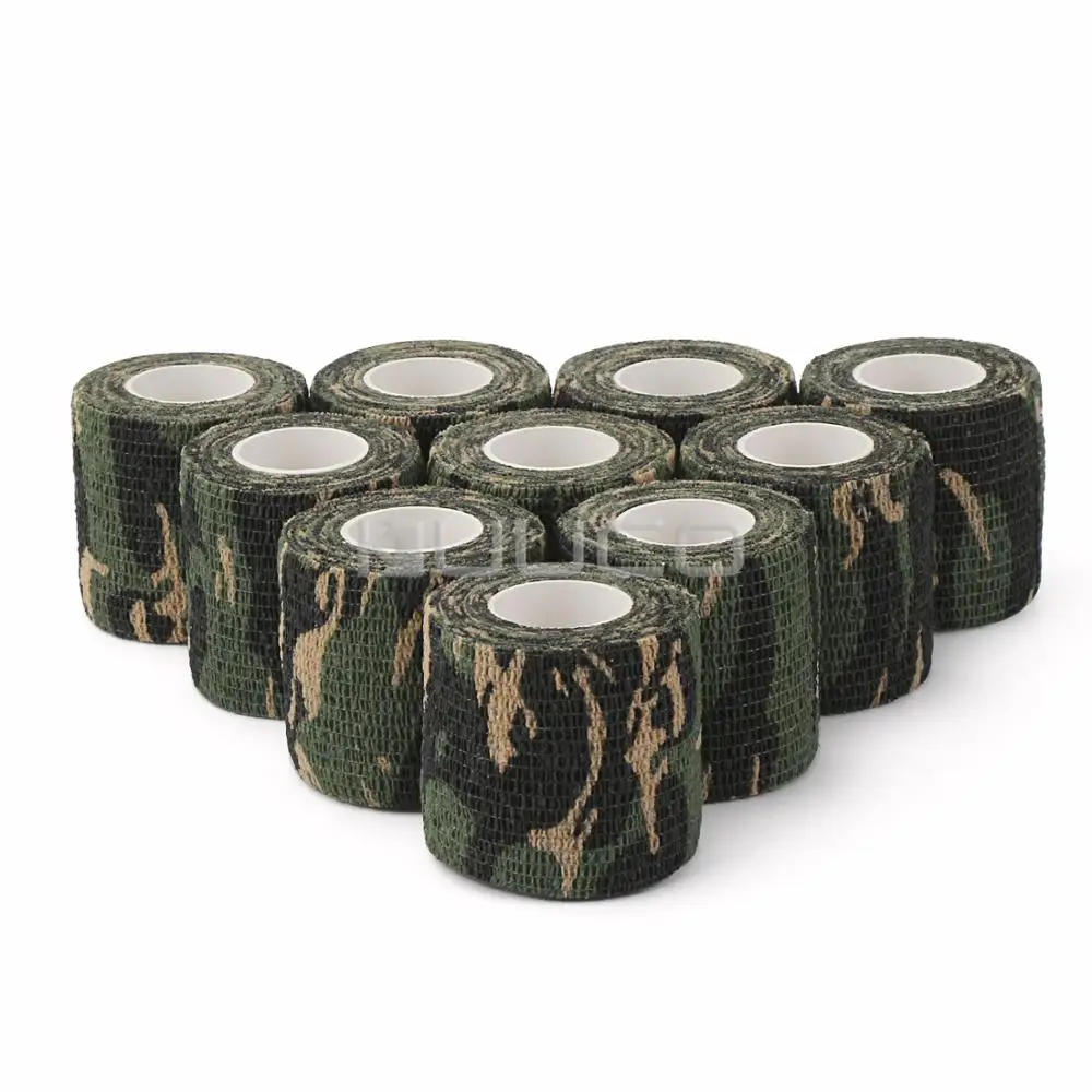10 PCS/LOT Self-adhesive tape/DIY tools/Camo Bandage/Stealth Bandage/Waterproof tape for Gun/Knives/camera/Telescope/Bicycle etc |