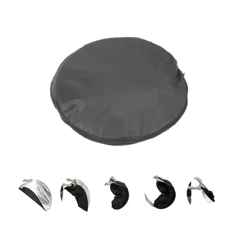 CY 35&quot 110cm 5 in 1 Round Flash Photography Collapsible Multi-Disc Light Reflector for Camera Photo Studio+Zipped Carrying Bag |