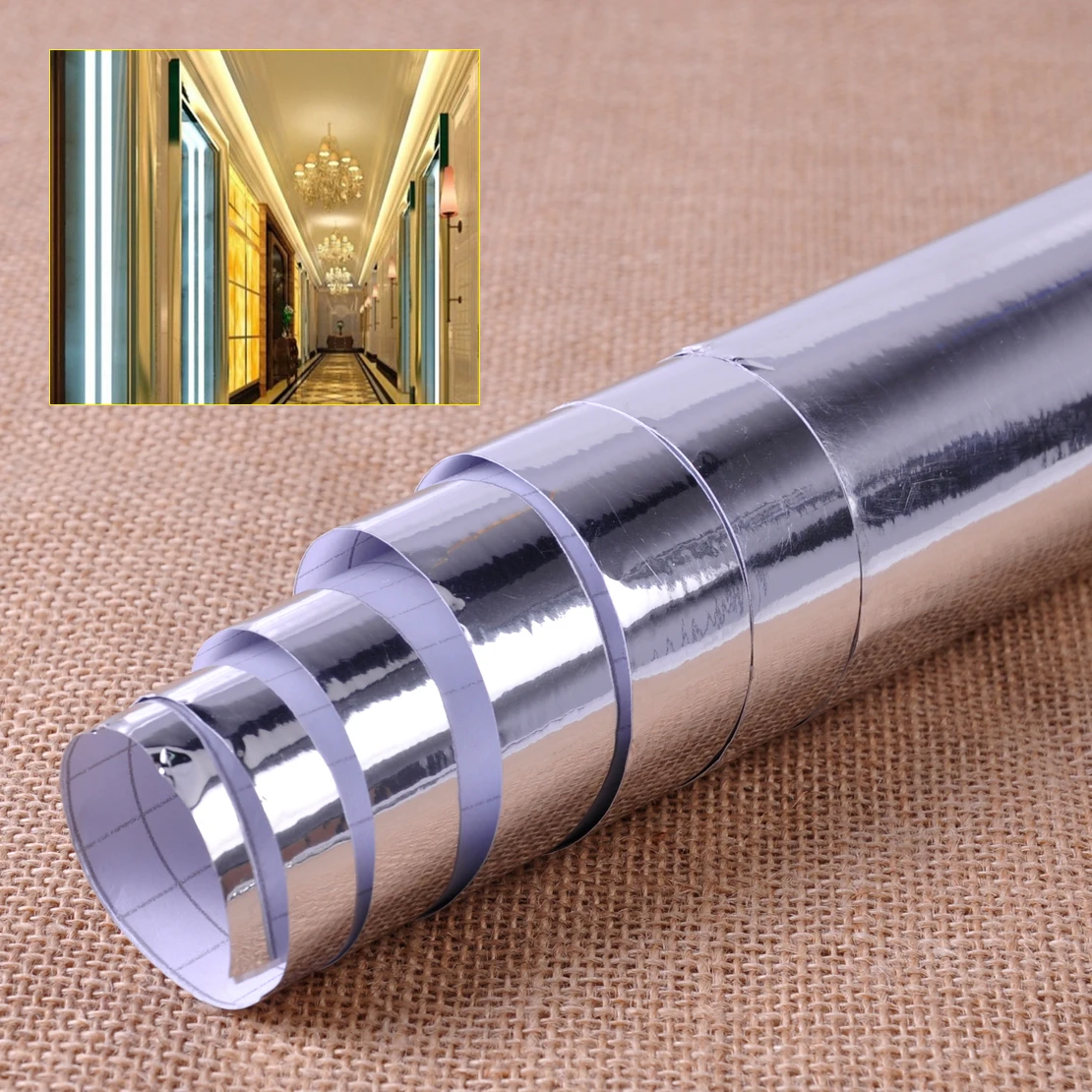 

New Wall Sticker DIY Foil Kitchen Mirror Decorative Self-adhesive Window Decal Waterproof Bathroom