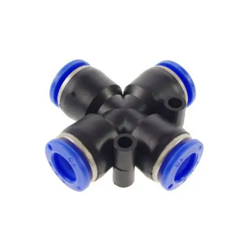 Lot3 пластиковый 10 мм равномерный поперечный 4-ходовой нажимной соединитель для пневматического быстрого соединения