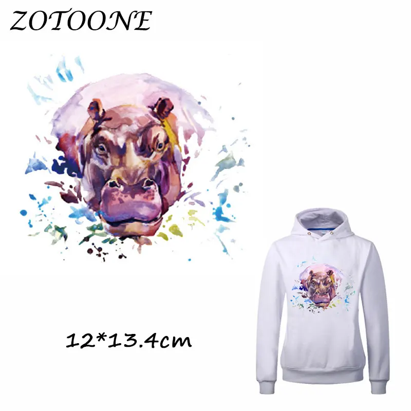 ZOTOONE акварельные нашивки в стиле хиппота для одежды термотрансферные моющиеся