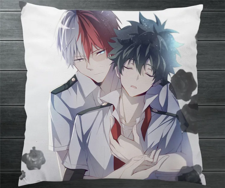 Моя геройская Академия Izuku Midoriya Todoroki Shoto Yaoi BL сексуальный двухсторонний чехол для