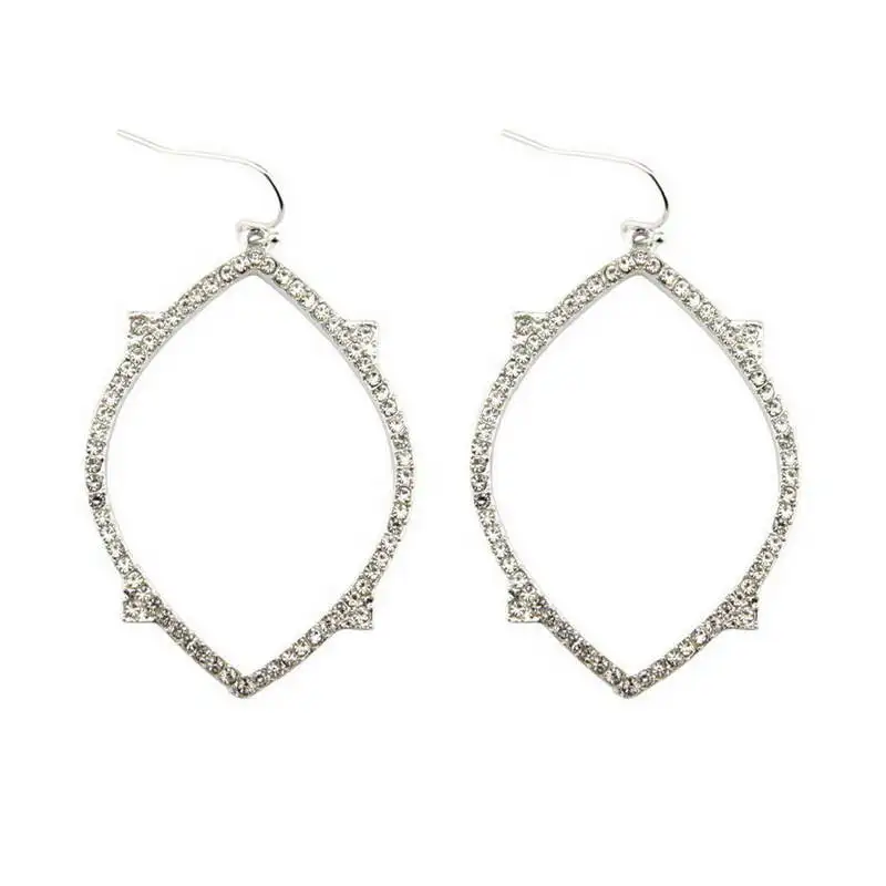 Открытые овальные серьги-люстры с кубическим цирконием для женщин 2020 модные