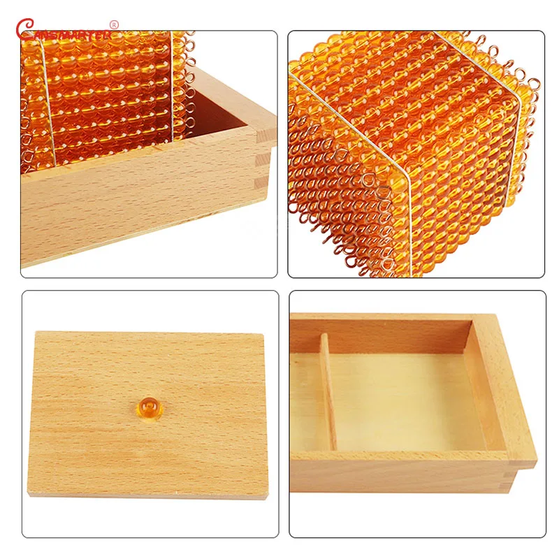 Монтессори математические развивающие игрушки золотые бусины материалы символы