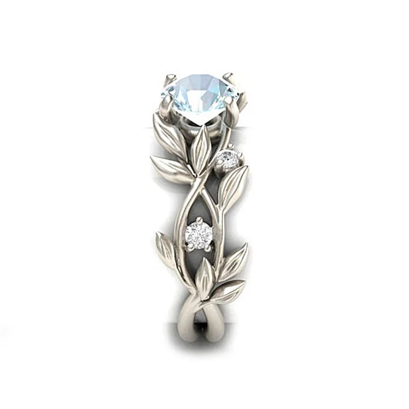 

LNRRABC Flowers Finger Rings For Women Crystal Middle Ring Fashion Jewelry Wholesale Dropshipping