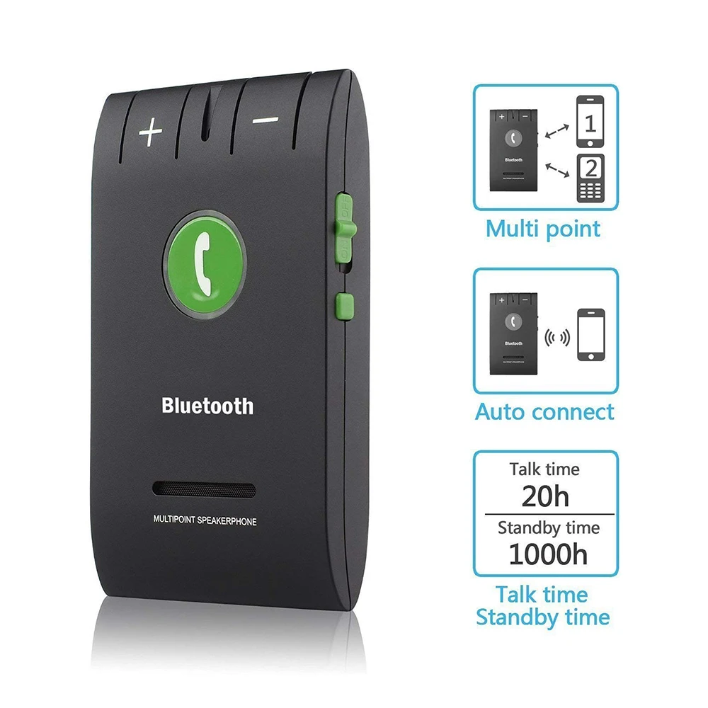 DDHAO Multipoint Громкая 4 0 + EDR Беспроводной Bluetooth Hands Free Car Kit MP3 музыкальный плеер для