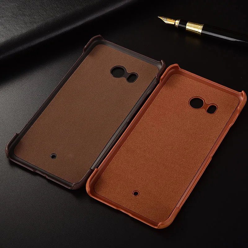 Для htc U11 чехол KEZiHOME матовая натуральная кожа твердая задняя крышка capa для U 11 5