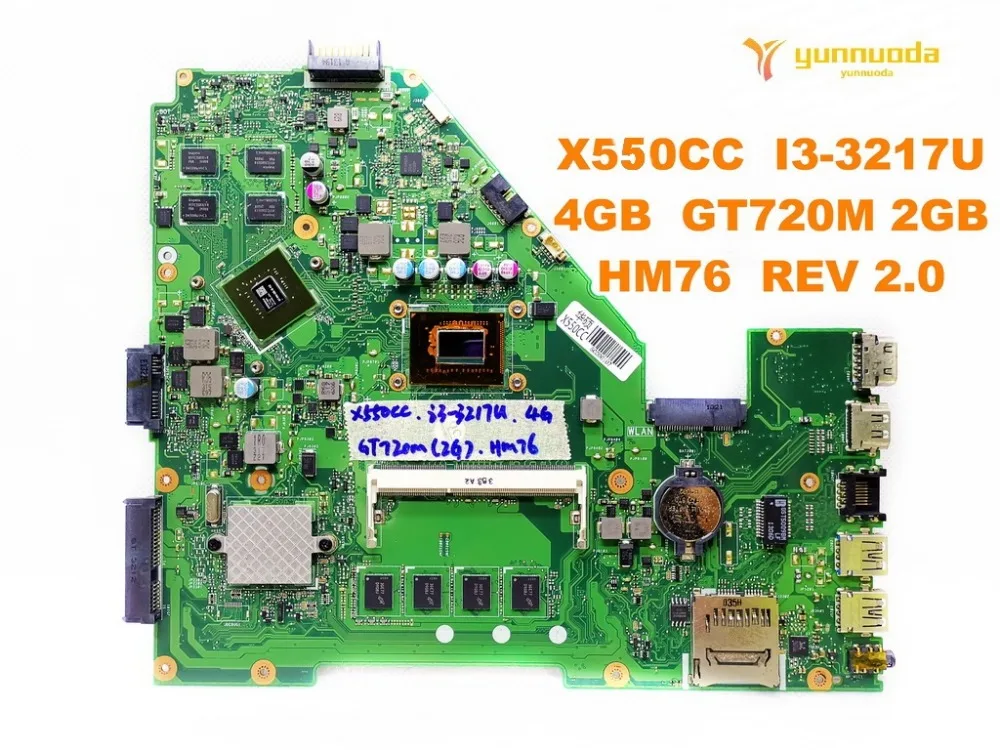 

Оригинальная материнская плата ASUS X550CC для ноутбука X550CC I3-3217U 4 Гб GT720M 2 Гб HM76 REV 2,0 протестированная хорошая бесплатная доставка