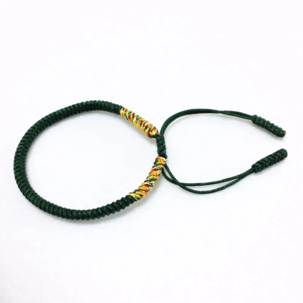 Многоцветный Регулируемый Тибетский буддистский браслет для пар женский и