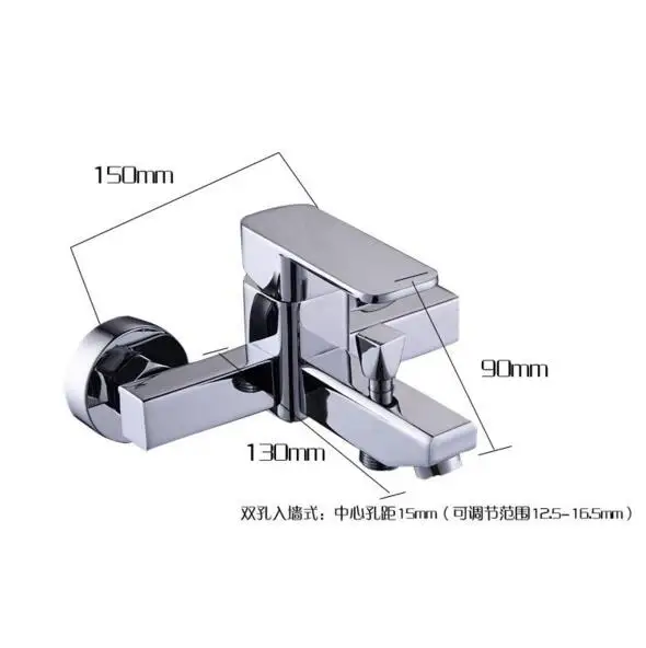 Бесплатная доставка смеситель для ванны с одной ручкой душа открытой установкой