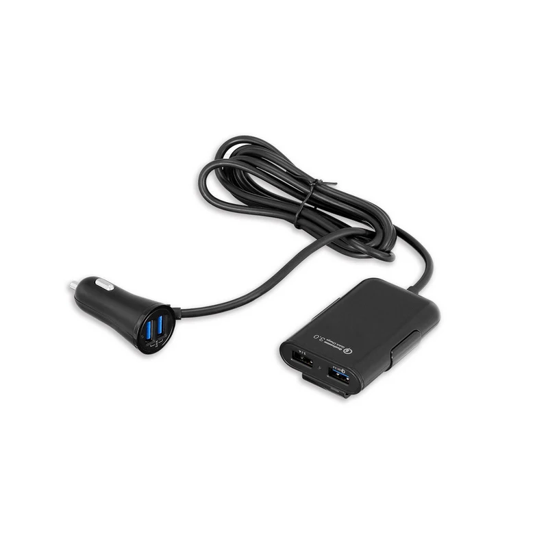 2018 4USB QC3.0 + 2.4A 3 1 AUSB автомобиля Зарядное устройство Универсальный USB Быстрый