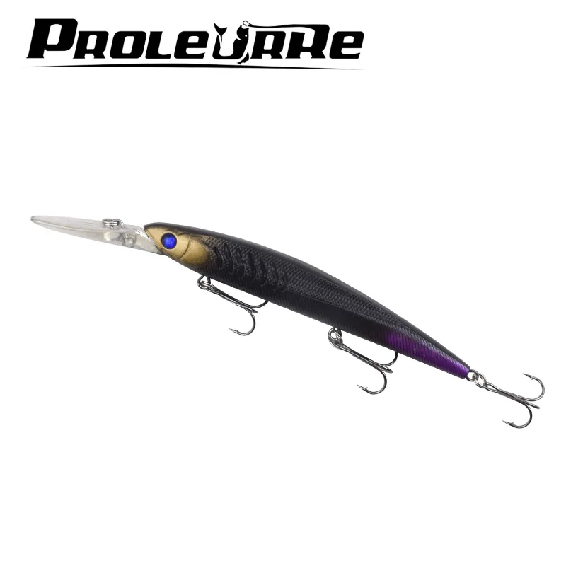 

1PCS Sinking Minnow Fishing Lures 145mm 13.8g Deep diving Wobbler Artificial Hard Fake Baits Crankbait Pesca Fishing Tackle