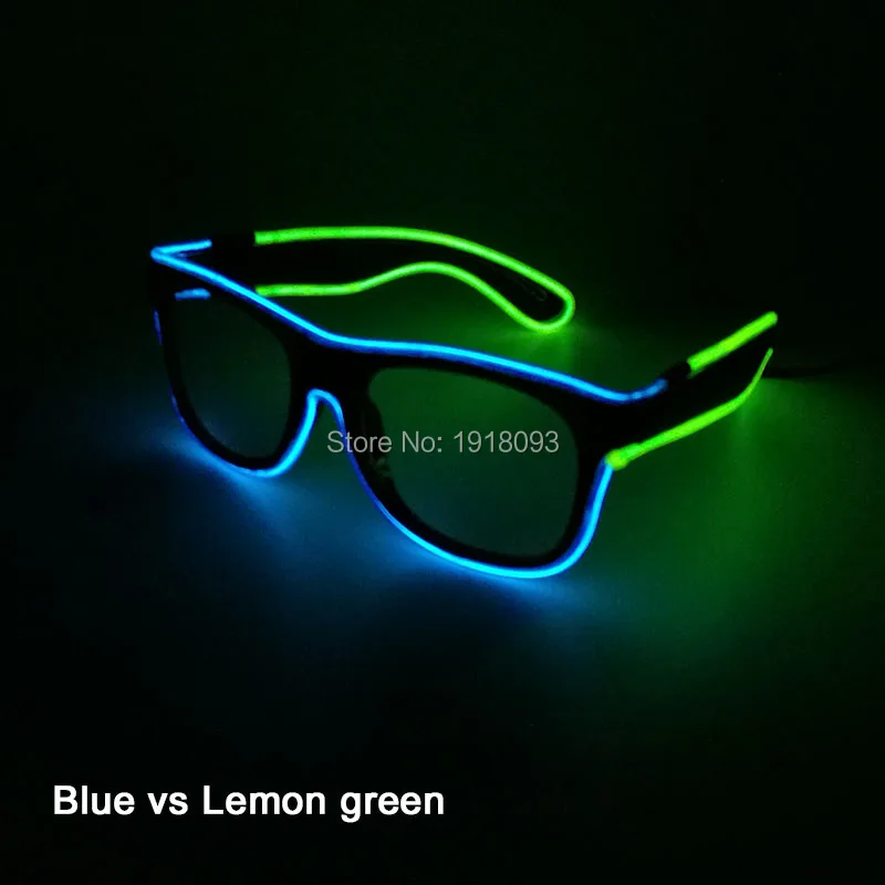 DC-3V Steady on Driver + EL Wire Glasses Glowing Wholesale Product for Night Club Dance Stage Design Novelty Light