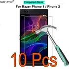 10 шт.лот для телефона Razer 1  Phone 2 твердость 9H 2.5D ультратонкая закаленная стеклянная пленка защита экрана