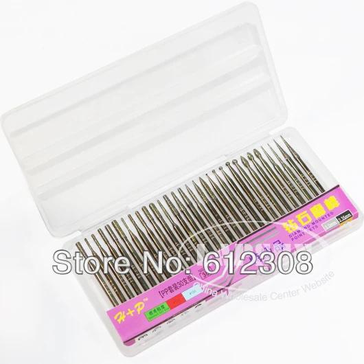 1 Набор (30 шт./компл.) Алмазное покрытие Вращающаяся головка сверла шлифовальные