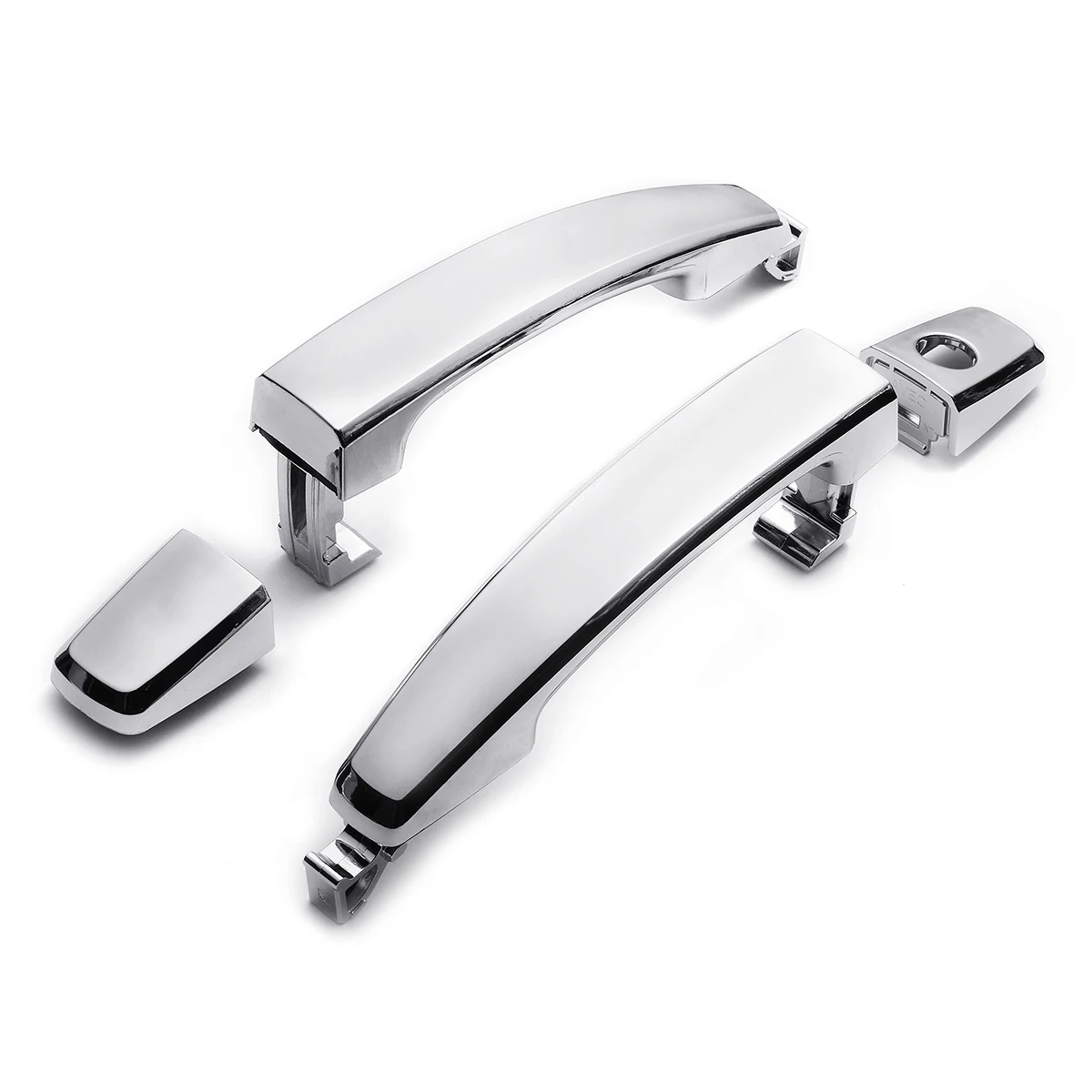 2pcs 1keyhole Хром ABS 1/2/4 шт. передний левый с Замочная скважина передняя правая/задняя внешняя дверная ручка крышки для Chevrolet Captiva Sport/Aveo/Сатурн - Цвет: 2pcs 1keyhole