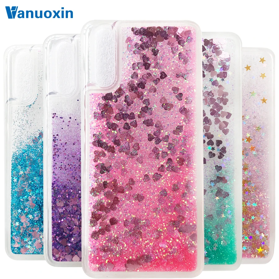 Жидкий чехол для Fundas samsung galaxy A10 A20E A20 A30 A40 A50 A70 чехол для samsung A50 A20 A30 A40 блеск мягкий чехол для телефона из ТПУ с принтом чехол s