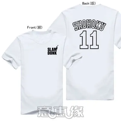 12 Новая футболка SLAM DUNK летняя аниме slamdank Sakuragi Hanamichi Rukawa Kaede футболки игровой тематики мужские свободные футболки с коротким рукавом - Цвет: 12