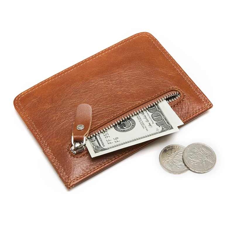 Супер тонкие мужские кошельки из 100% бычьей кожи с Rfid защитой маленький зажим для