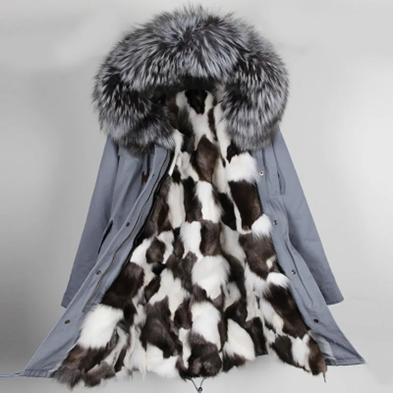 Высокое качество 2020 Новая модная женская Роскошная большая куртка с капюшоном и