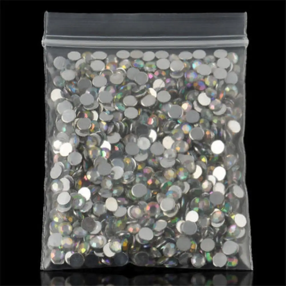 Смоляные Стразы для дизайна ногтей 2000 шт. 14 граней Круглые 3 мм бусины из горного
