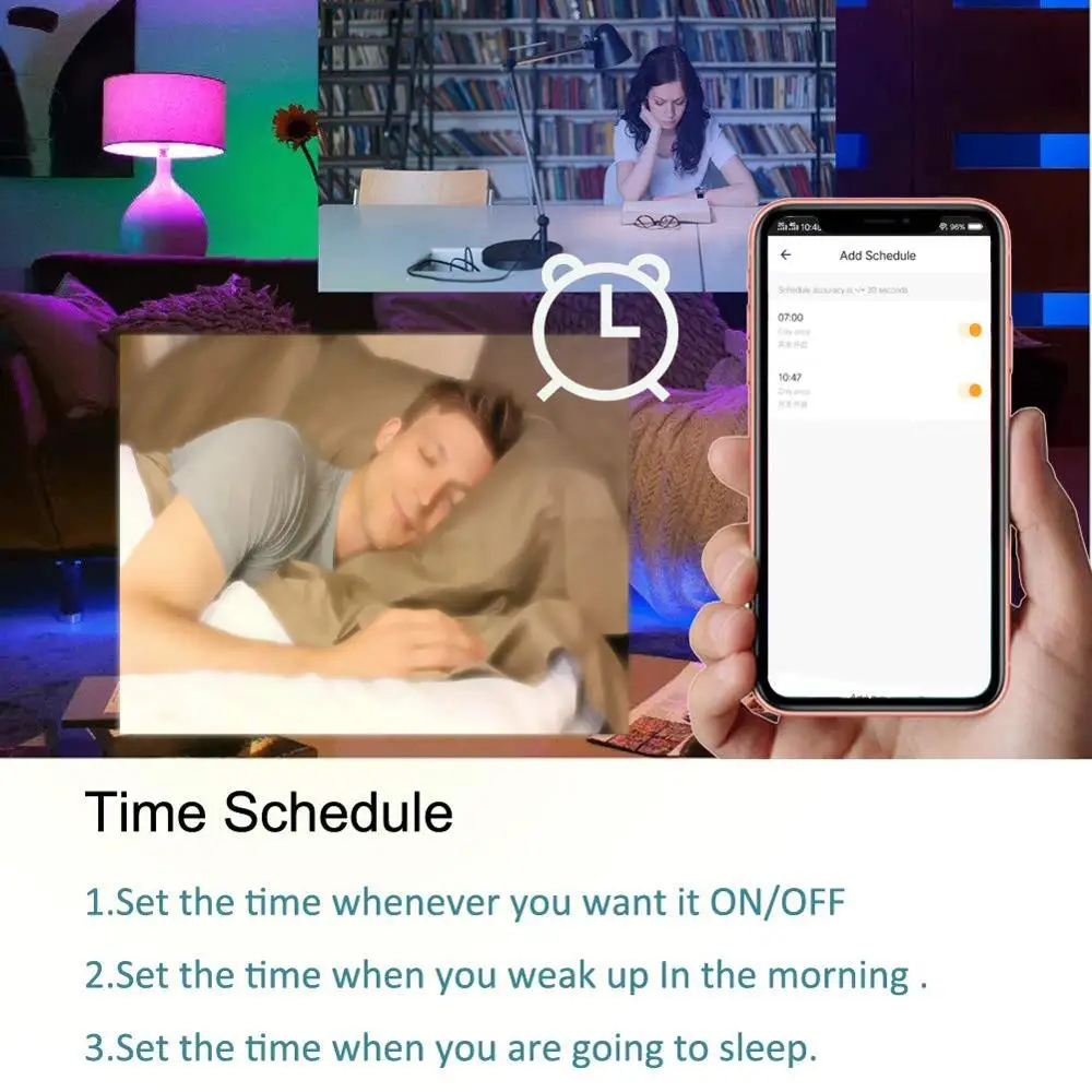 BOAZ E14 умная Wifi Светодиодная лампа Tuya Smartlife пульт дистанционного управления rgbw