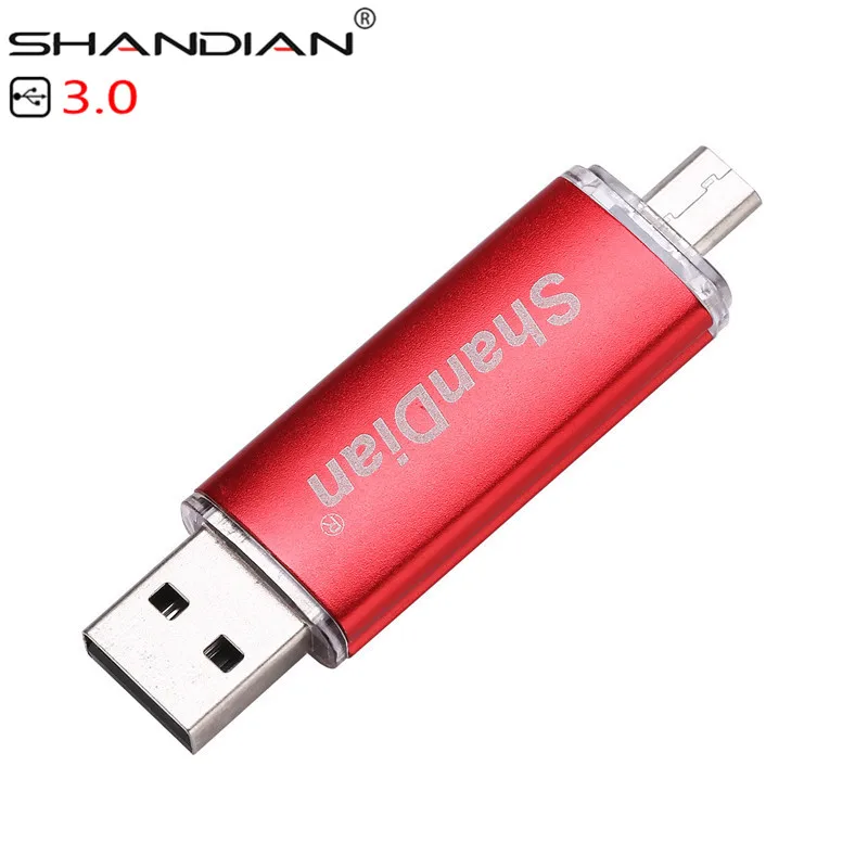 SHANDIAN USB 3,0 Акция type-C 3,1 OTG 32 Гб 64 Гб Внешняя карта памяти 16 Гб 64 Гб мобильный компьютер USB флеш-накопитель