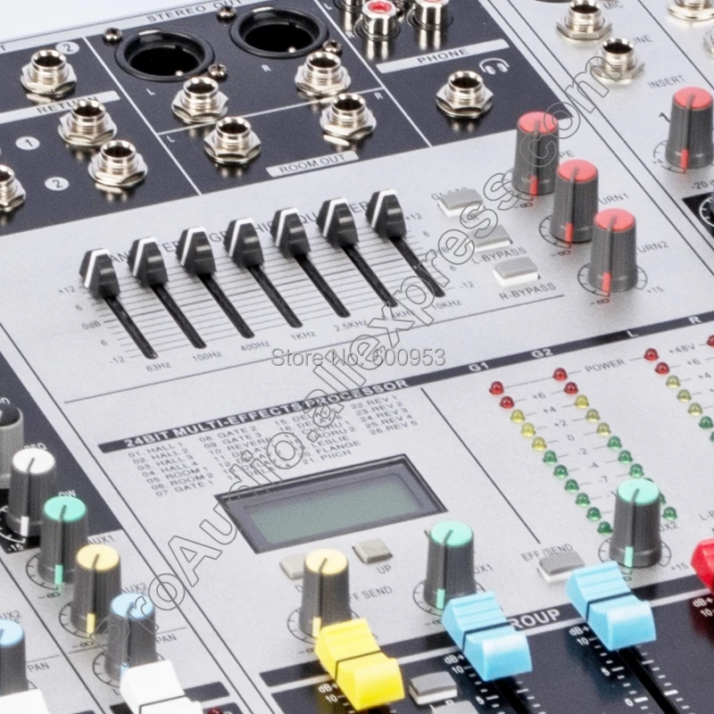 MICWL Профессиональный Новый 24 канальный микрофон живое аудио DJ микшер для сцены