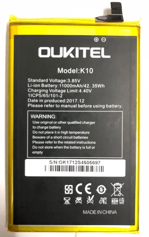 Аккумулятор Oukitel K10 100% оригинальный аккумулятор 11000 мАч запасная батарея для